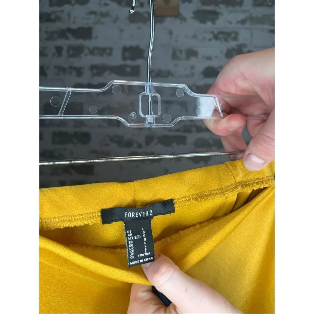 Forever 21 | women a-line yellow dkirt